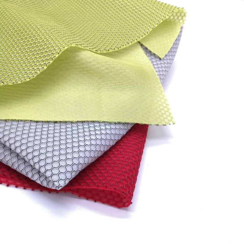 Red 3D Air Mesh Soft Fabric Polyester for Material Seat Cushion from China manufacturer